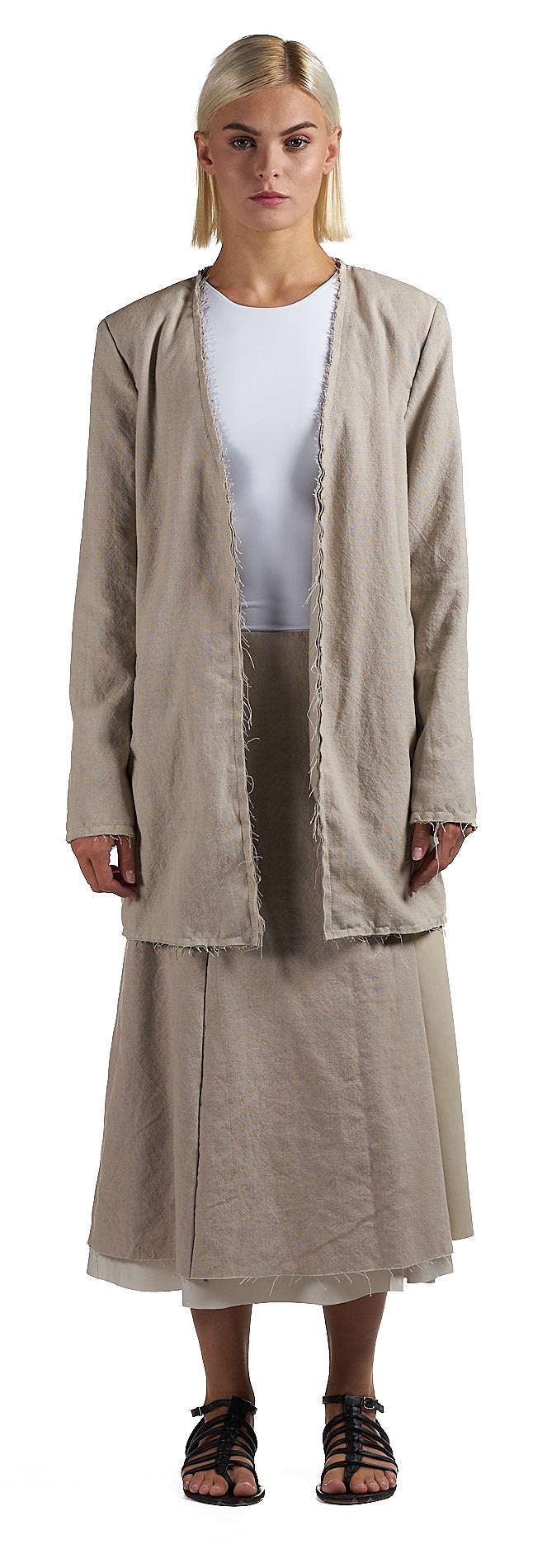 DANIELE BASTA LEATHER AND SILVER JACKET 